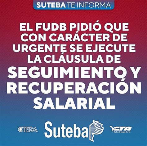 Suteba Provincia On Twitter El Fudb Pidi Que Con Car Cter De Urgente