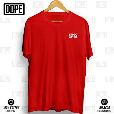 Jual Check Out Cod Kaos Pria Distro Erigo Apparelkaos Cotton Combad