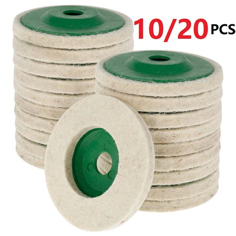 Pcs Inch Wool Polishing Wheel Buffing Pads Angle Grinder Wheel Felt