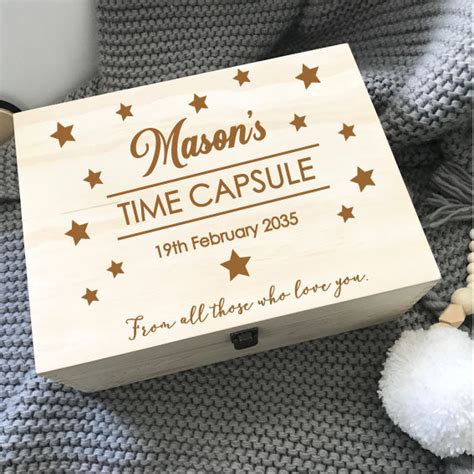 Memory Box Time Capsule Name It Custom Decor