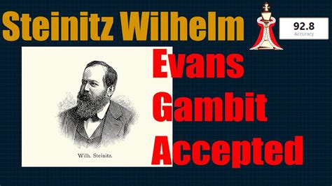 Steinitz Wilhelm X Zukertort Johannes Hermann Evans Gambit Accepted