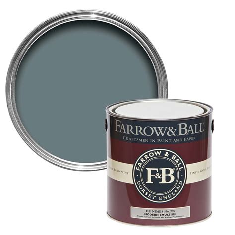 Farrow And Ball Modern De Nimes No299 Matt Emulsion Paint 25l