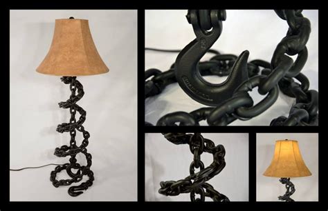 Welded Chain Lamp Lamp Light Cool Art