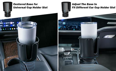 JOYTUTUS Upgraded Car Cup Holder Expander With Offset Base Compatible