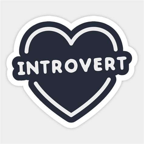 Funny Introvert Heart T Shirt Sticker In 2024 Introvert Humor