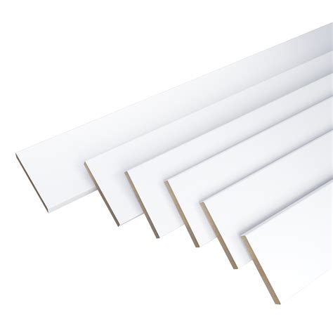 Kit De 6 Molduras Mdf En Lacado Blanco De 60x90x2200mm Leroy Merlin