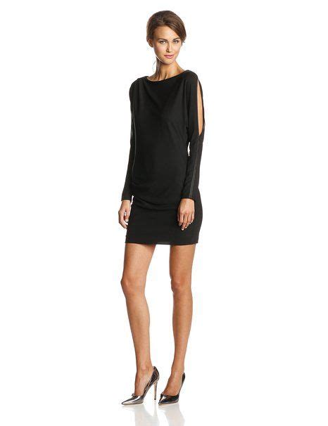 Halston Heritage Women S Crepe Sleeve Boatneck Dress Halston