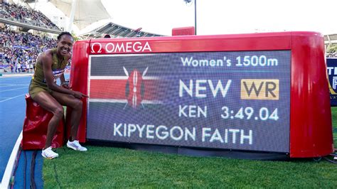 Faith Kipyegon Je suis surprise de battre un record du monde à