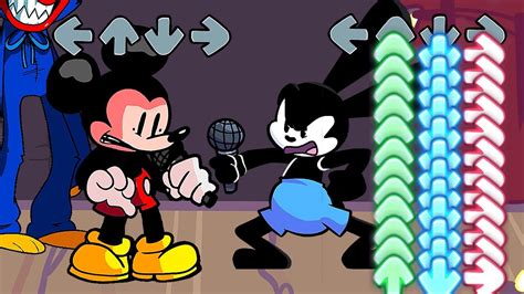 FNF Playtime But Oswald Mickey Mouse Sings It Oswald Vs Mickey