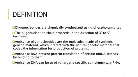 Antisense Oligonucleotides PPT