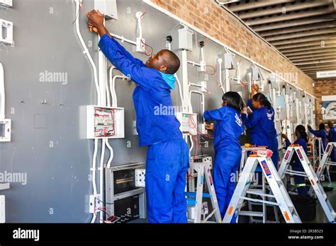 Vocational Skills Training Centre In Africa Stock Photo Alamy