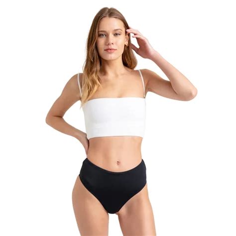 Movom Indira Tube Top Bikini XS SOLD OUT Black White Hipicon