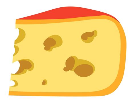 Trozo De Queso Duro Sabroso Vector De Productos Lácteos 17622616