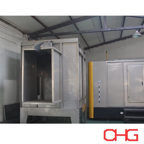 Stainless Steel Powder Coating Painting Booth For Electrostatic Powder