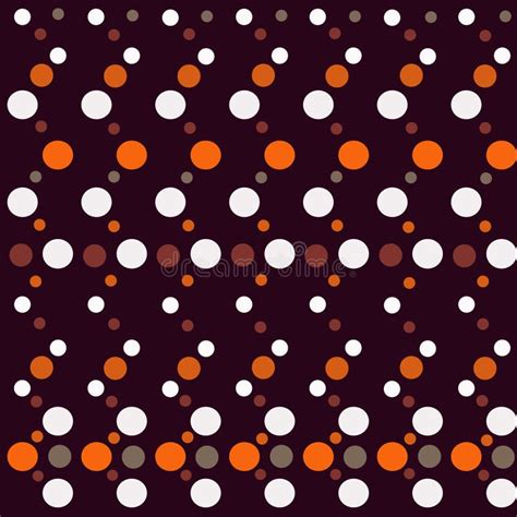 Small White Polkadots Orange Background Seamless Background Stock