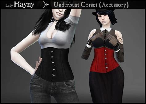 Underbust Corset Accessory [ Ts4 Adult Top] [ Ts4 Adult Acc] Sims 4 Mods Clothes Sims 4