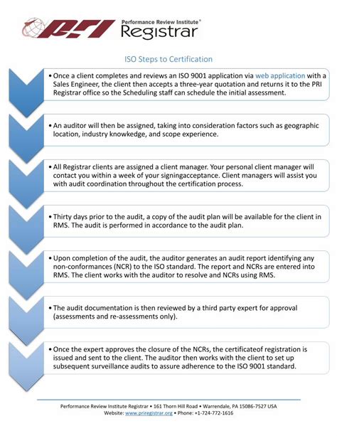 PDF ISO Steps To Certification PRI Registrar PRI Registrar ISO