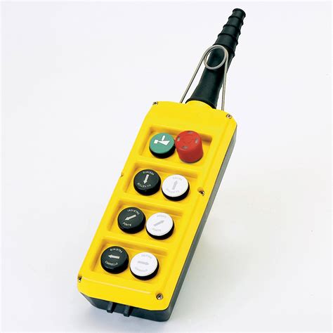 One Speed Control Hoist Crane 8 Pushbuttons Pendant Control Station