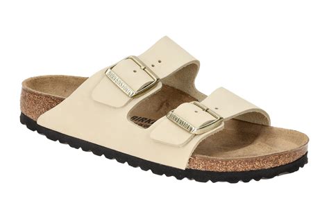 Birkenstock Arizona BS Pantolette Ecru Beige SCHMAL 1026711 Schuhhaus