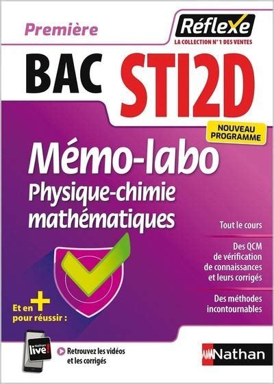 Labo Physique Chimie Mathématiques 1ère STi2D Guide Réflexe N35