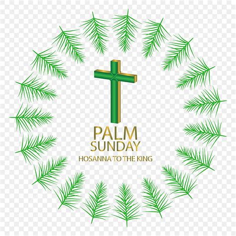 Palm Sunday Vector Art PNG Palm Sunday Illustration Design Vector