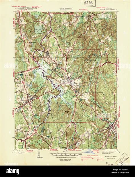 Map Of Medfield Hi Res Stock Photography And Images Alamy