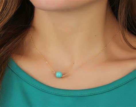 Turquoise Necklace • Bridesmaid Jewelry