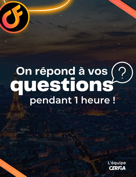 Cerfia on Twitter Léquipe Cerfia répond à vos questions pendant