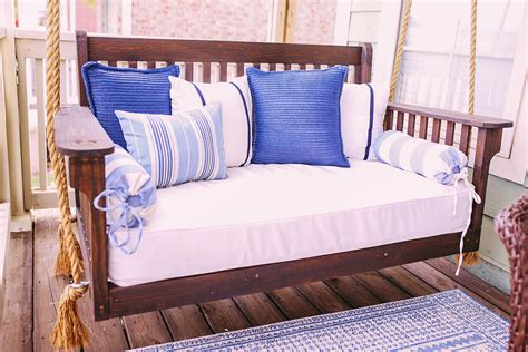 Diy Crib Mattress Front Porch Swing For Under 150 Thrifty Pineapple