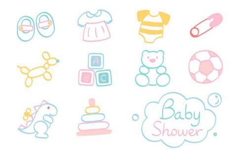 Hand Drawn Baby Toys And Accessories Graphic By Niradjstudio Creative