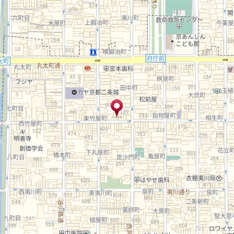 京都府京都市中京区竹屋町通小川東入東竹屋町414 の地図 Mapfan