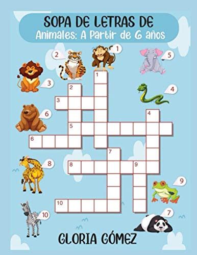 Sopa De Letras De Animales A Partir De 6 Años Sopas De Letras Para