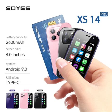 SOYES XS14 Pro Mini Smartphone 3 0Inch 4G LTE Quad Core 3GB 64GB