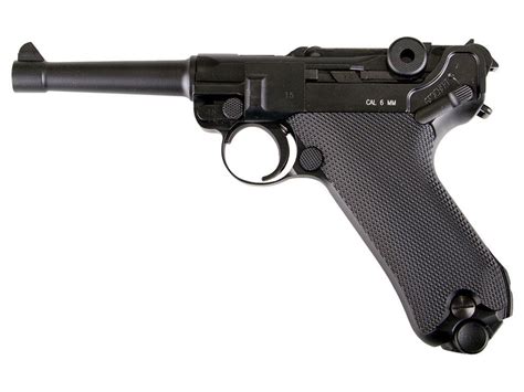 Kwc Luger P08 Full Metal 6mm Airsoft Pistol Replicaairgunsca