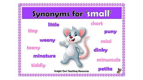 Synonyms for ‘Small’ Poster