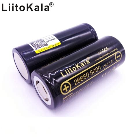 Aliexpress Buy 4PCS 100 Original LiitoKala Lii 50A 26650 5000mAh