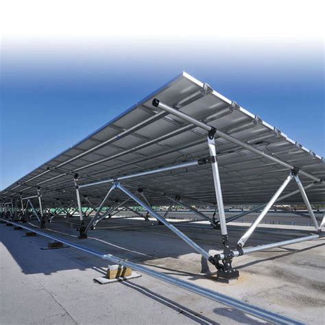 Roof Ballasted Solar Panel Racking Structure Ecopros Net