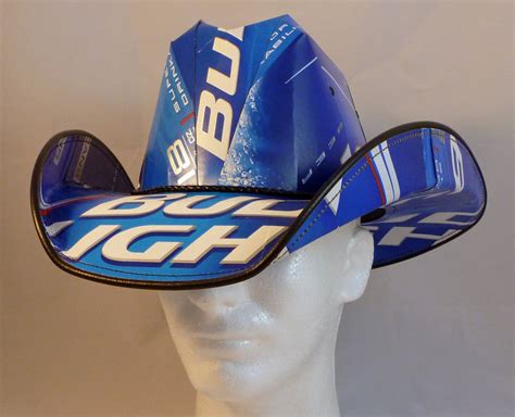 Beer Box Cowboy Hats Made From Recycled Bud Light Beer Boxes