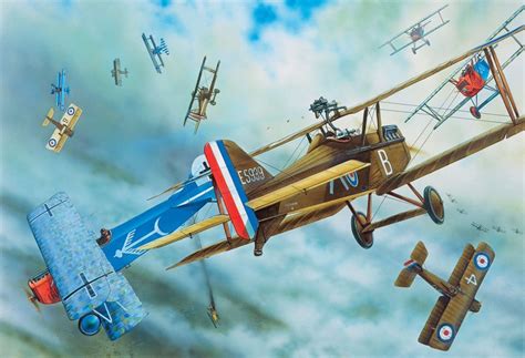 "Battle of Amiens", by Peter Dennis. British and German planes clash ...