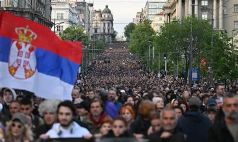 Serbia Tens Of Thousands March In Belgrade After Mass Shootings