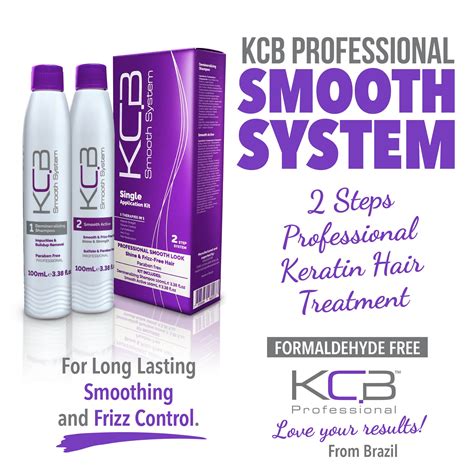 Kcb Professional Smooth System 2 Steps Brazilian Keratin Hair Treatment