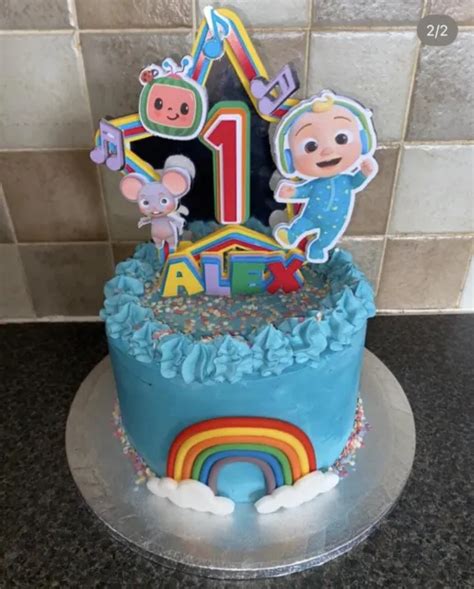 Cocomelon Birthday Cake Topper D Layered And Personalised Any Age