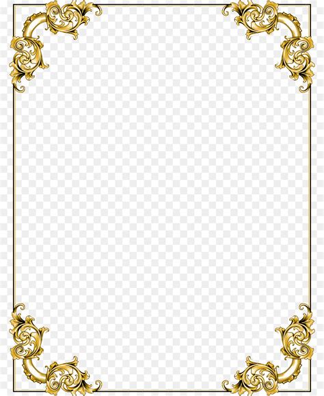 Gold Border Design Png