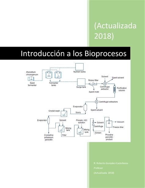 Introducci N A Bioprocesos Actualizada R Roberto Gonzalez