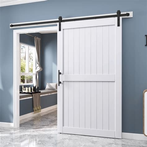 48in X 84in Sliding Barn Door With 8FT Barn Door Hardware Track Kit