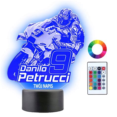 Lampka Nocna 3D Led Danilo Petrucci Moto Gp Plexido Sklep EMPIK