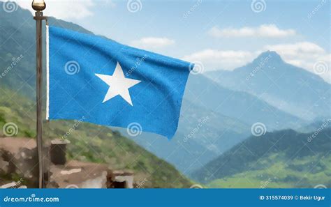 Somalia Flag The National Flag Of Somalia Stock Illustration