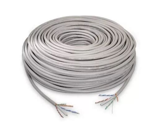 Rollo 50 Mts De Cable De Red Utp Cat6 100 Cobre Cuotas Sin Interés