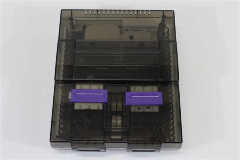 Super Nintendo Chip Console Transparent Clear Black Ac Av Super