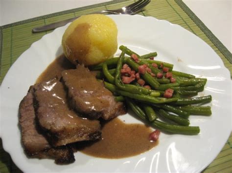 Rinderbraten Vom Angus Rind An Einer Leckeren Rotweinsosse Rezept